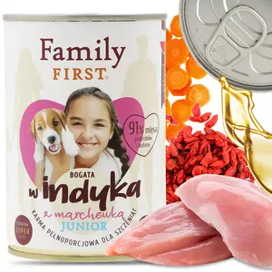 Karma mokra Junior indyk puszka 400 g