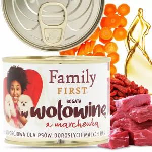 Karma mokra Małe Rasy wołowina puszka 200 g