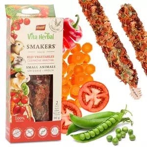 Vita Herbal - smakers dla gryzoni i królika czerwone warzywa 2 szt. / 90 g